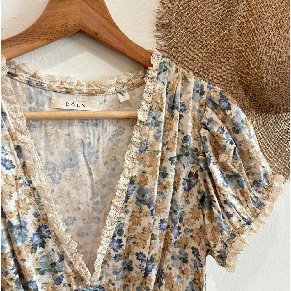 DOEN Bleu Wildflower
Thicket Silk Dress π - Picture 6 of 8